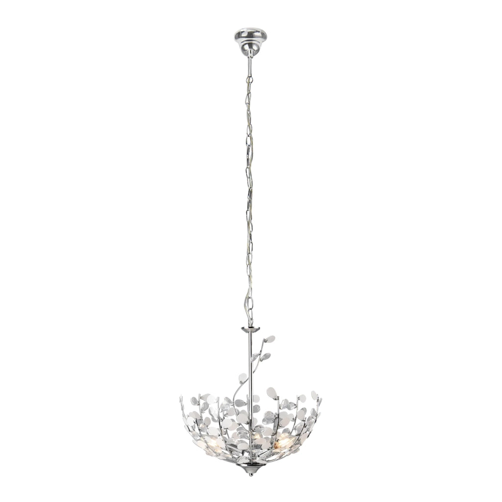 Lampada da terra a sospensione E14 altezza 124 cm cromata 03_0010726