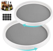 Piatto di lavoro per cucina - 360 gradi girevole - 2 pezzi - 25 + 30 cm