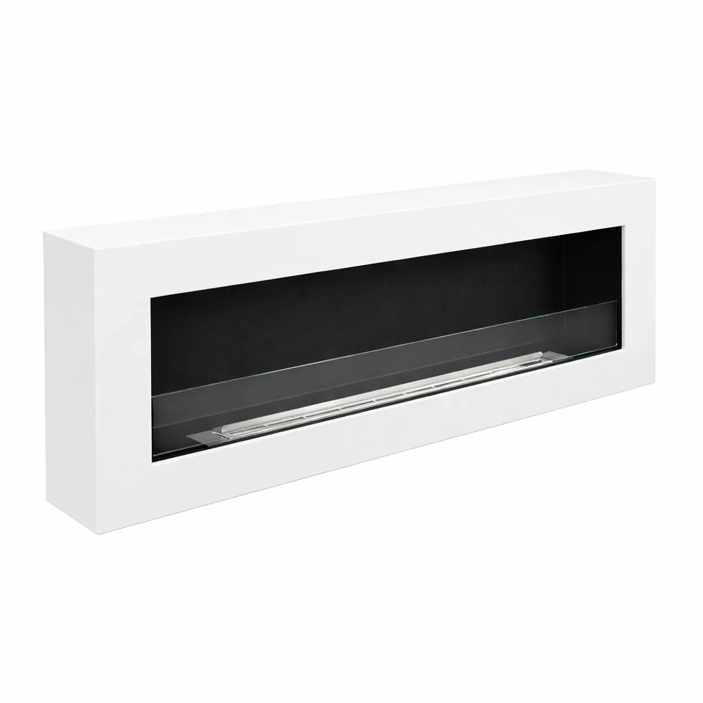 Camino a bioetanolo da parete biocamino 120x40 SIENA 120 Bianco