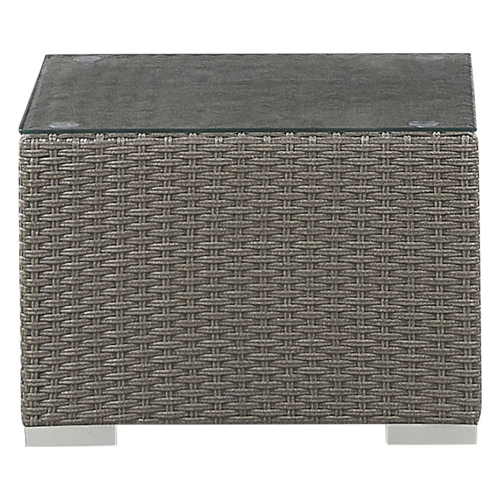Set da giardino cuscini color crema in rattan color talpa per 8 persone set da 5 pezzi per esterni