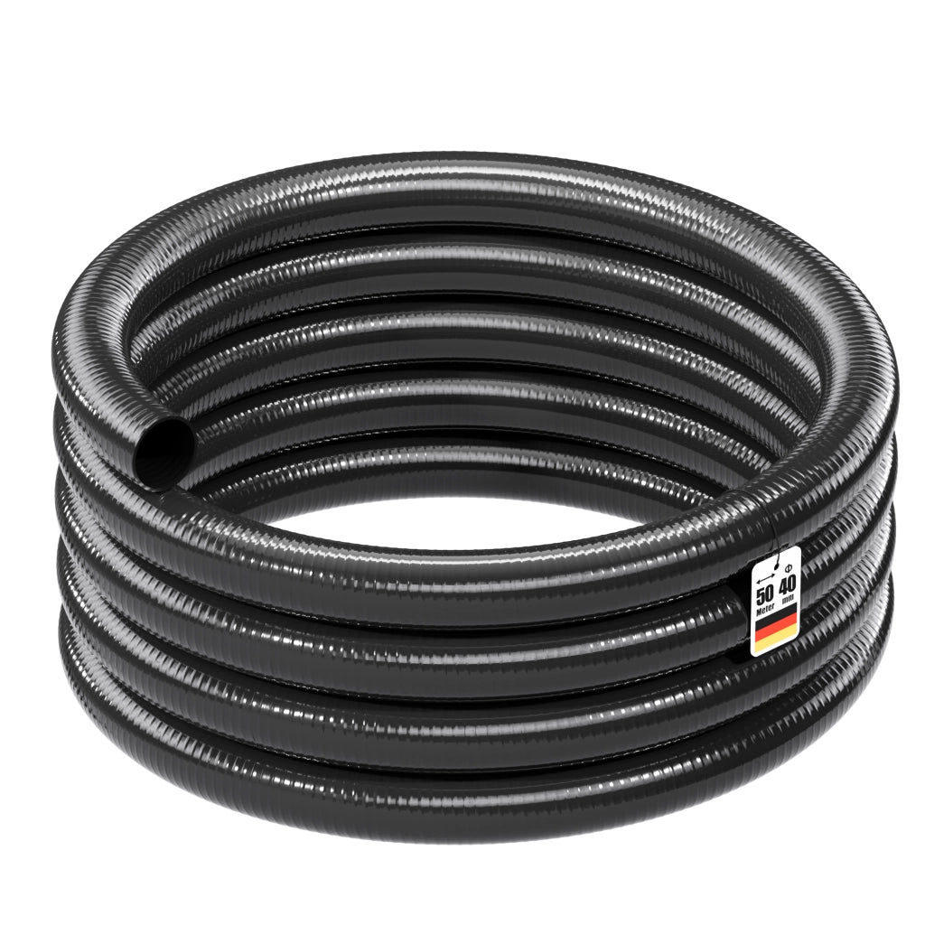 Tubo Luisiana OM/I 50m Tubo spiralato per aspirazione in PVC D40mm 470g/m per pompe laghetti