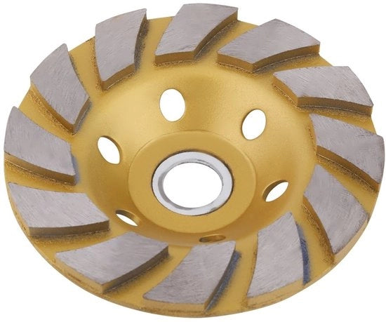 Disco abrasivo a diamante da 10 cm - Disco abrasivo per calcestruzzo - Disco abrasivo per marmo - Disco abrasivo per ceramica - Resistente a urti e duraturo - Disco abrasivo a rullo