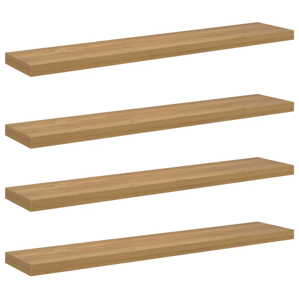 Scaffale da parete 4 pcs Marrone 120 x 23,5 x 4 cm 42019958