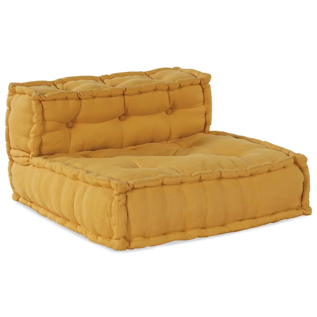 Divano modulare 4 pcs Giallo Tessuto 3315083