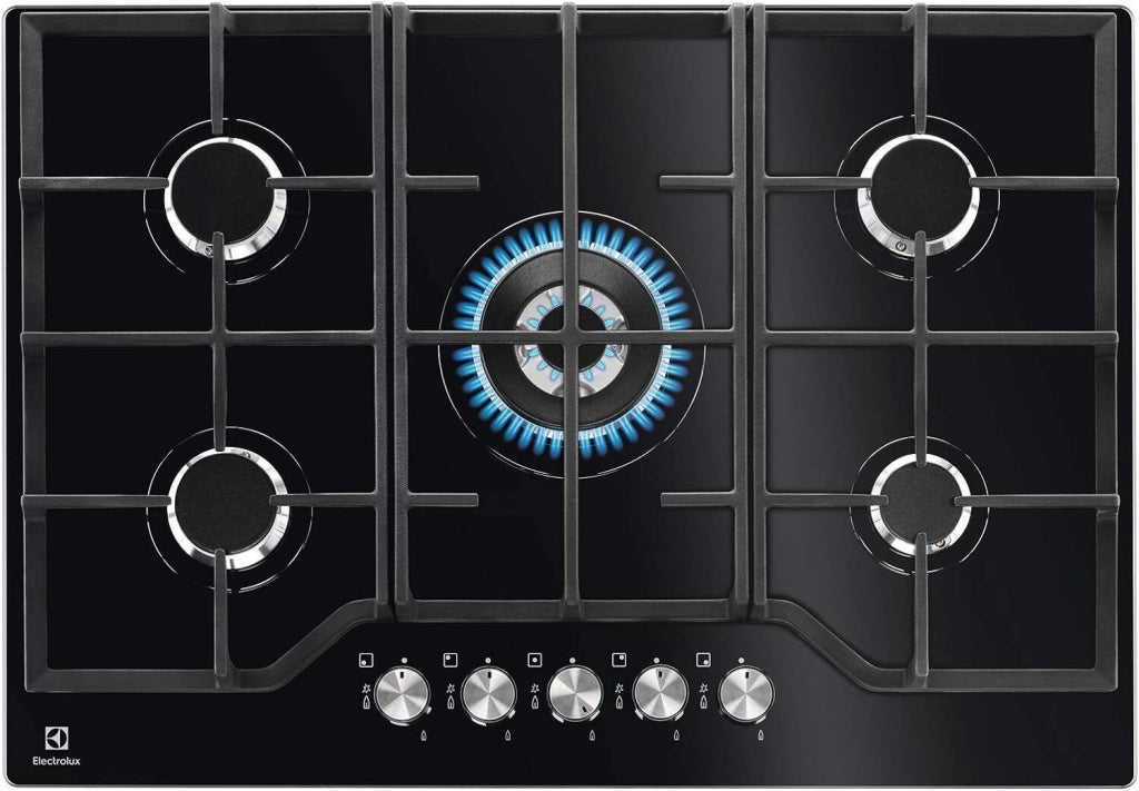 Electrolux EGG7536K Nero Da incasso 74 cm Gas 5 Fornello(i)