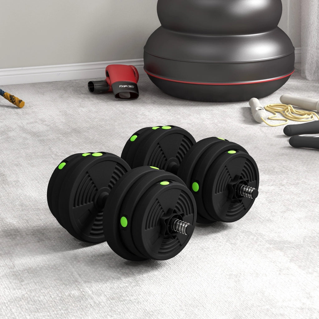 Set di manubri regolabili 25 kg ¨C zephmum ¨C nero