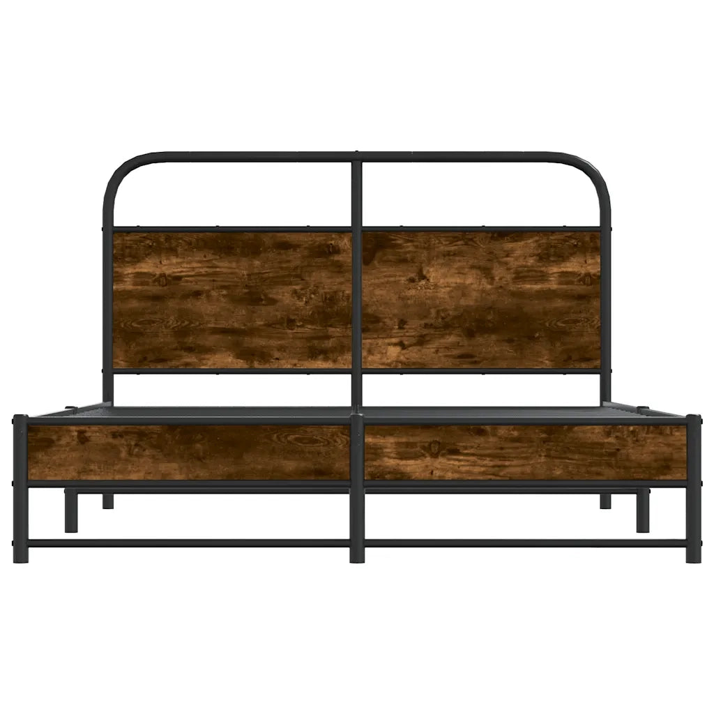 Giroletto senza Materasso Rovere Fumo 135x190 cm in Truciolato 4100373