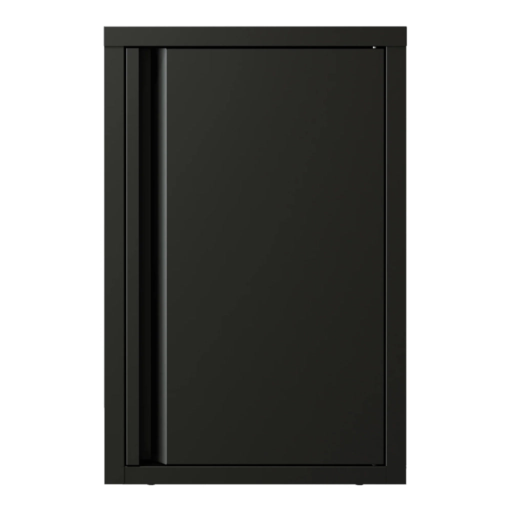 Mobiletto portaoggetti da parete in acciaio nero 50 x 33 x 35 cm 03_0008889