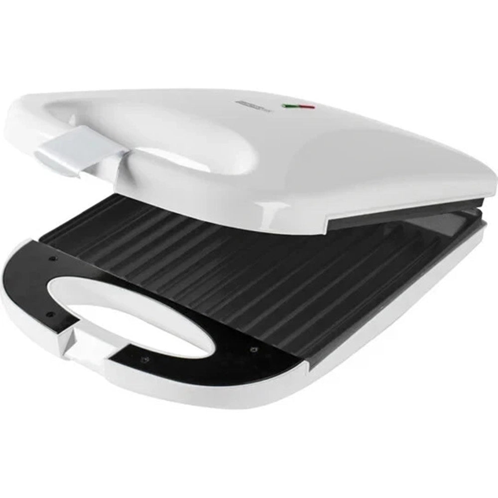 Trade Shop - Tostiera Elettrica 1200 Watt Piastra Per Sandwich Ampie Piastre Di Cottura Antiaderenti -