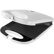 Trade Shop - Tostiera Elettrica 1200 Watt Piastra Per Sandwich Ampie Piastre Di Cottura Antiaderenti -
