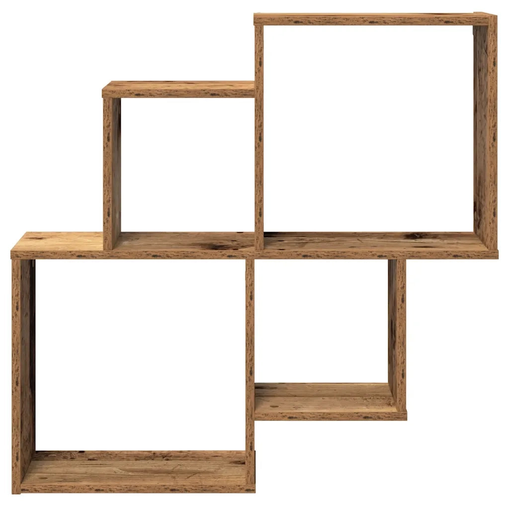 Mensola da Parete Legno Vecchio 80x15x78,5 cm Legno Multistrato 856610