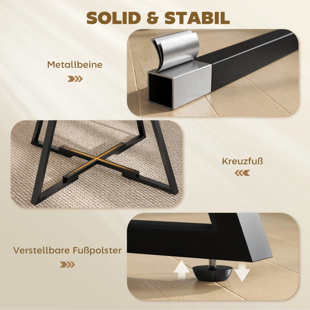 Tavolo da pranzo allungabile rotondo in legno ¨C Minimal ¨C 100 cm marrone rustico