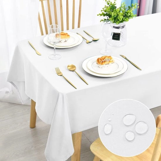 Tavolo Wit Tavolo Coperto Imbottito Per Esterni e Interni, Per Festa, Matrimonio o Casa, 130x130cm