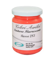 COLORE ACRILICO ML 125 FLUORESCENTE ROSSO