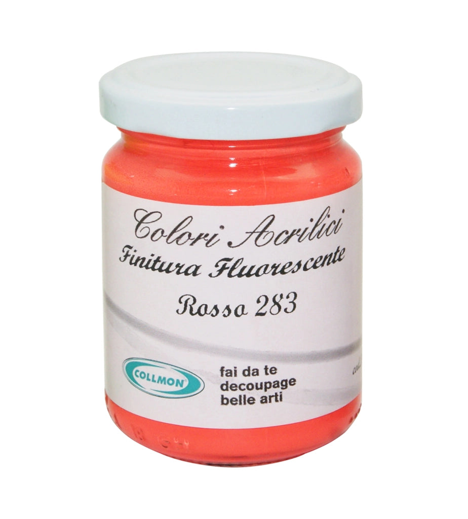 COLORE ACRILICO ML 125 FLUORESCENTE ROSSO