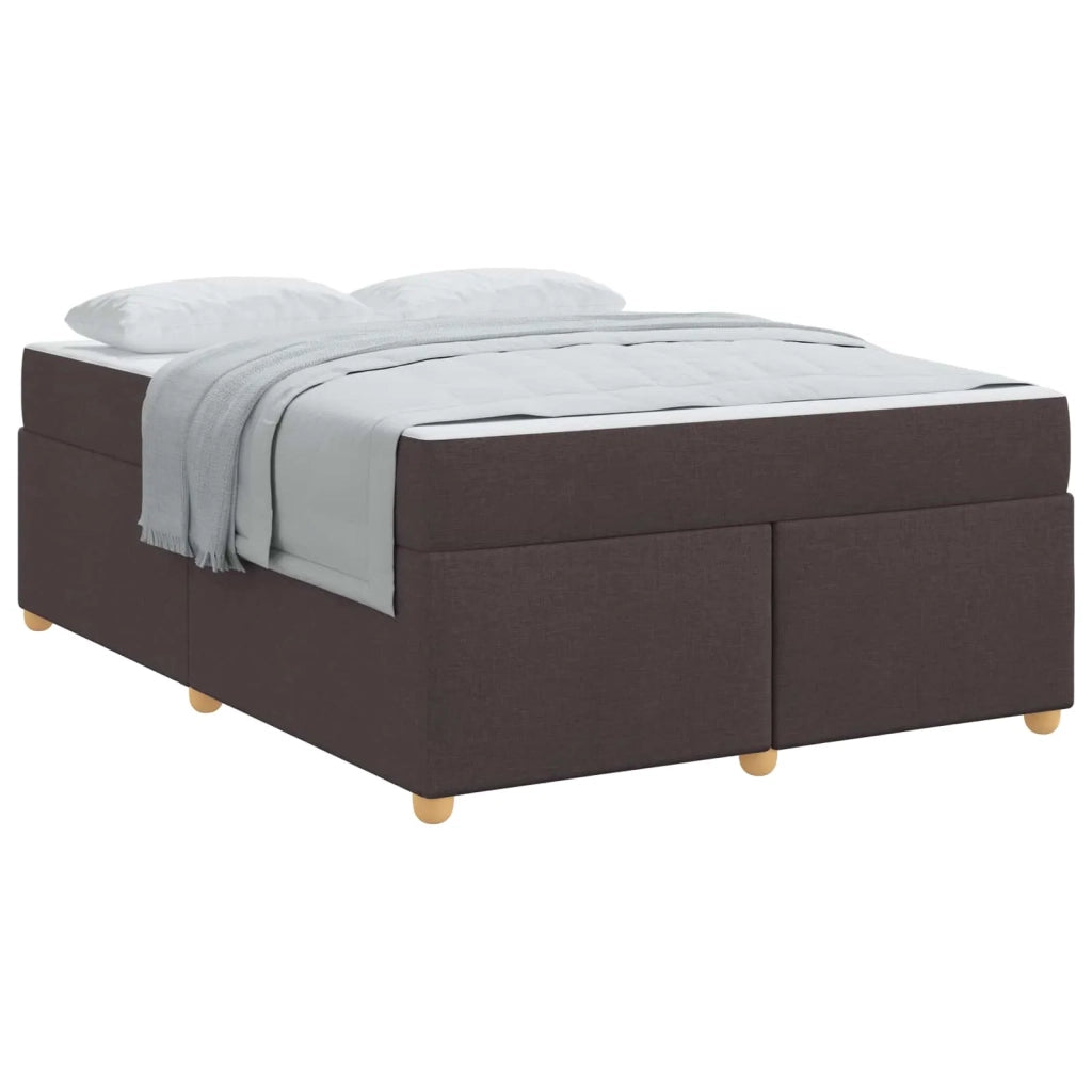 Struttura del letto Marrone Scuro 140 x 200 cm Tessuto 3399359