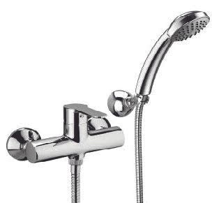 Miscelatore esterno per doccia con Duplex e Doccino linea BLU cromato