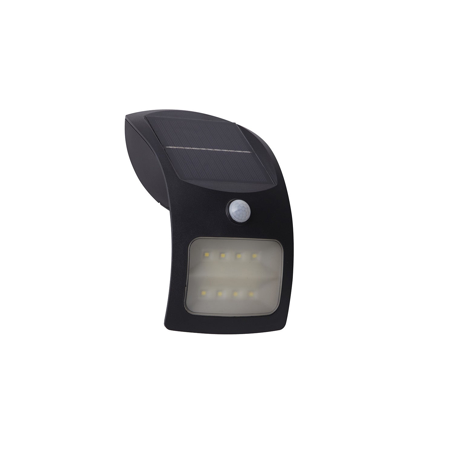 Applique Moderna Solare Policarbonato Nero Bianco Led 1,8W 3000K