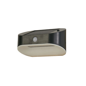 Applique Moderna Solare Policarbonato Grigio Led 1,2W 3000K