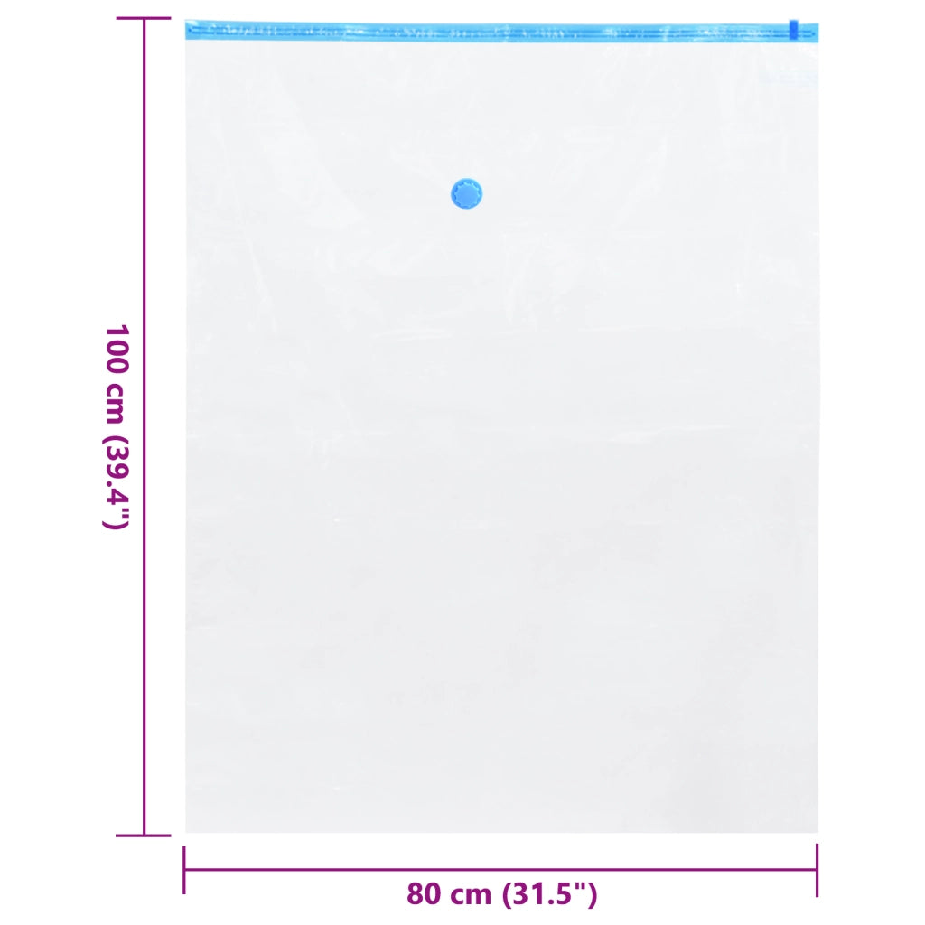 Borse per Stoccaggio Sottovuoto 10 pz 100x80 cm