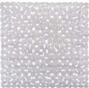 Matte per vasca o doccia in stile pietra, disponibile in bianco, nero, grigio, trasparente e melange, con dimensioni 53 x 53 cm e 70 x 35 cm
