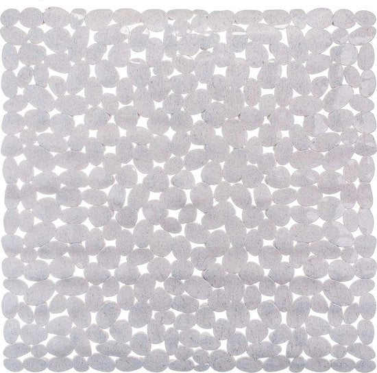Matte per vasca o doccia in stile pietra, disponibile in bianco, nero, grigio, trasparente e melange, con dimensioni 53 x 53 cm e 70 x 35 cm