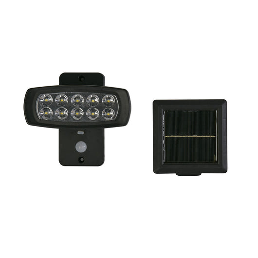 Applique Moderna Solare Policarbonato Nero Led 2,5W 3000K