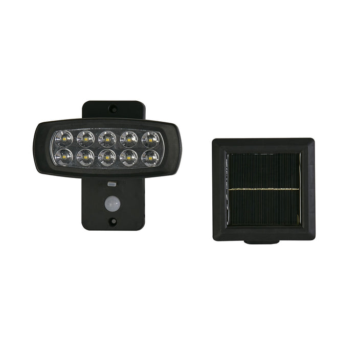 Applique Moderna Solare Policarbonato Nero Led 2,5W 3000K