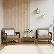 Sedie da Giardino con Cuscini 2pz Legno Massello di Pino Mielecod mxl 80754