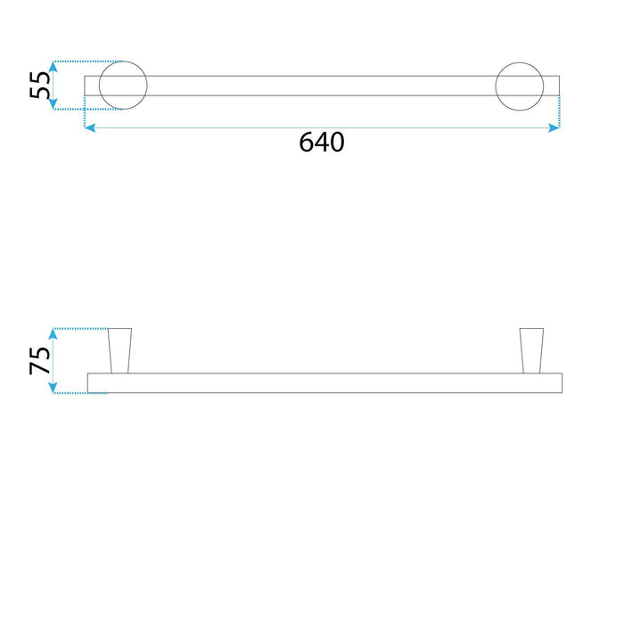 Portasciugamano Da Bagno 16101 Aristo Brush Nickle
