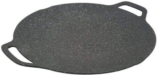 Piatto per BBQ a forma di bakplaat 34cm - Griglia coreana - Fatto di alluminio laminato - 6 strati di rivestimento - Anticorrosivo - Adatto per gas/induzione