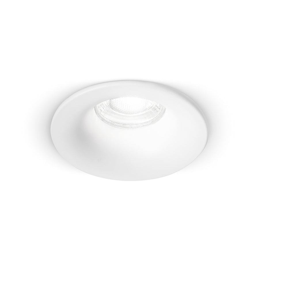 Faretto Incasso Tondo Moderno Oasis Alluminio Bianco 1 Luce Gu10