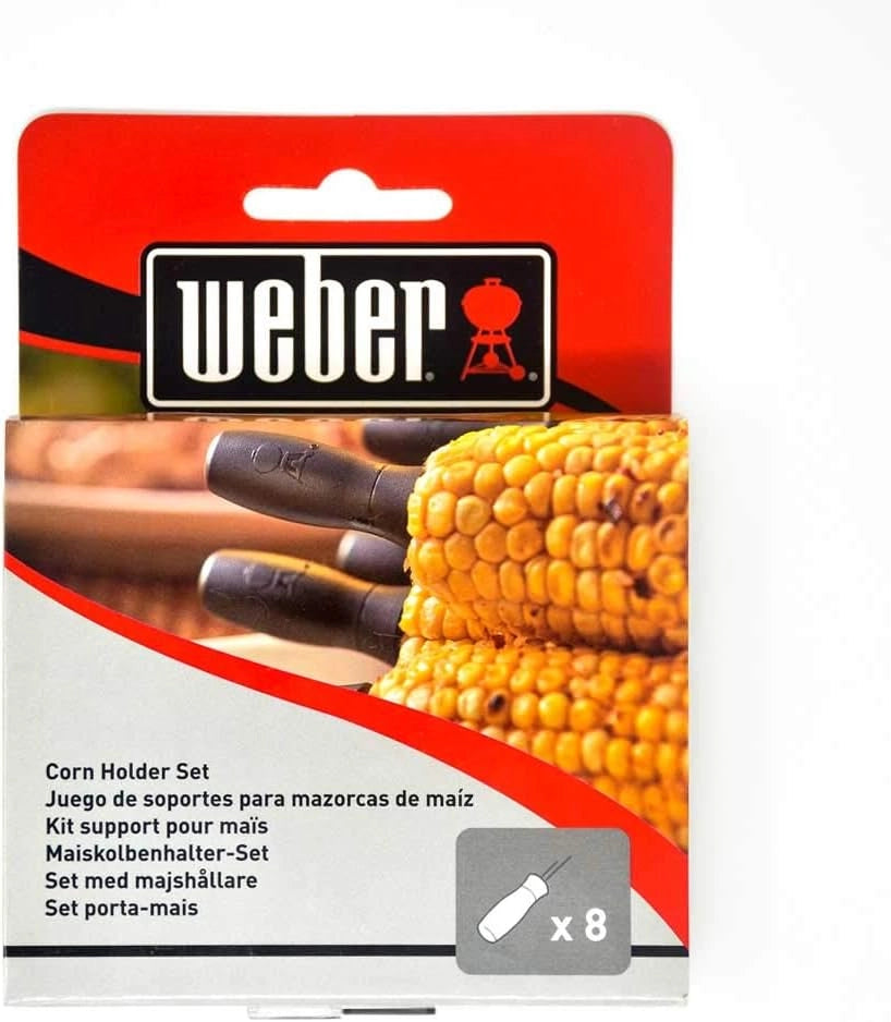 Weber 6489 spedini per pannocchie corn holder set kit accessorio per barbecue