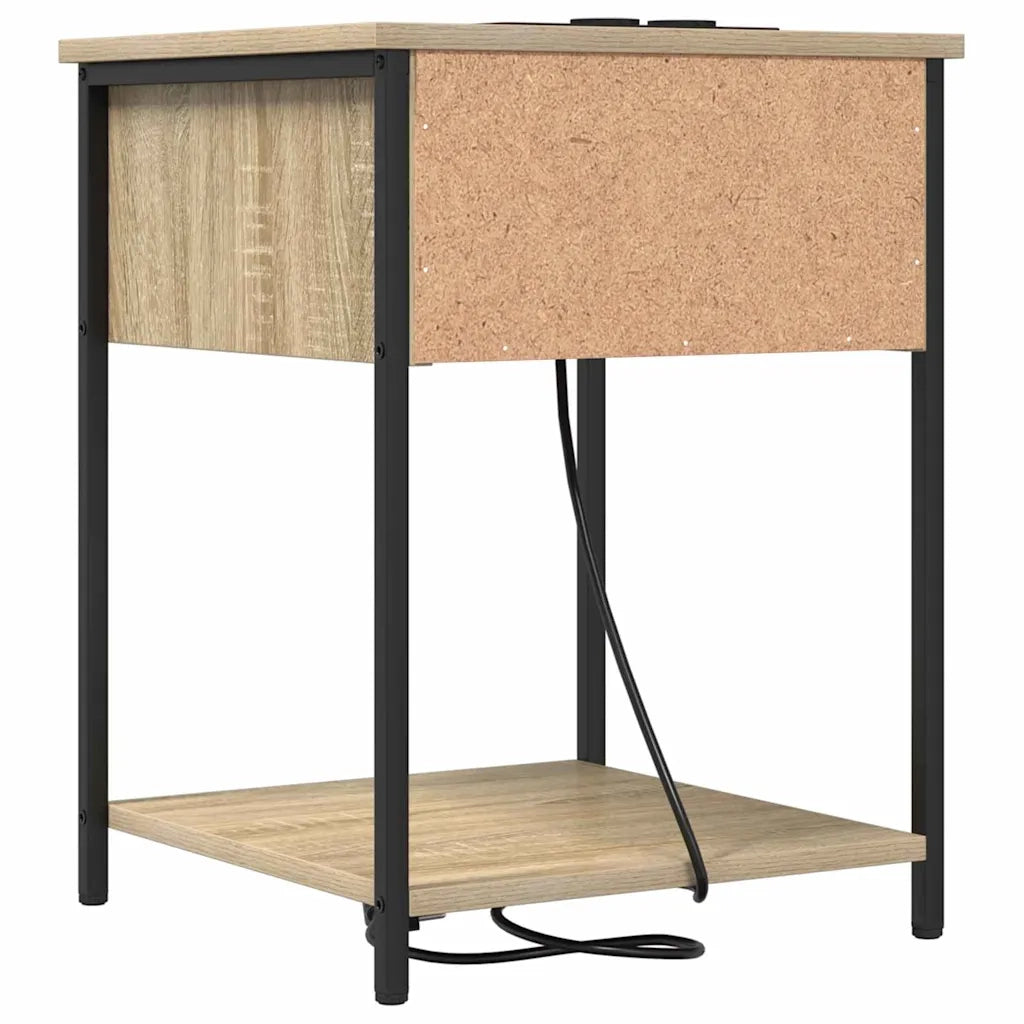 Comodino | Armadio da Notte | Mobiletto da notte con cassetto Rovere Sonoma 42 x 41 x 56 cm