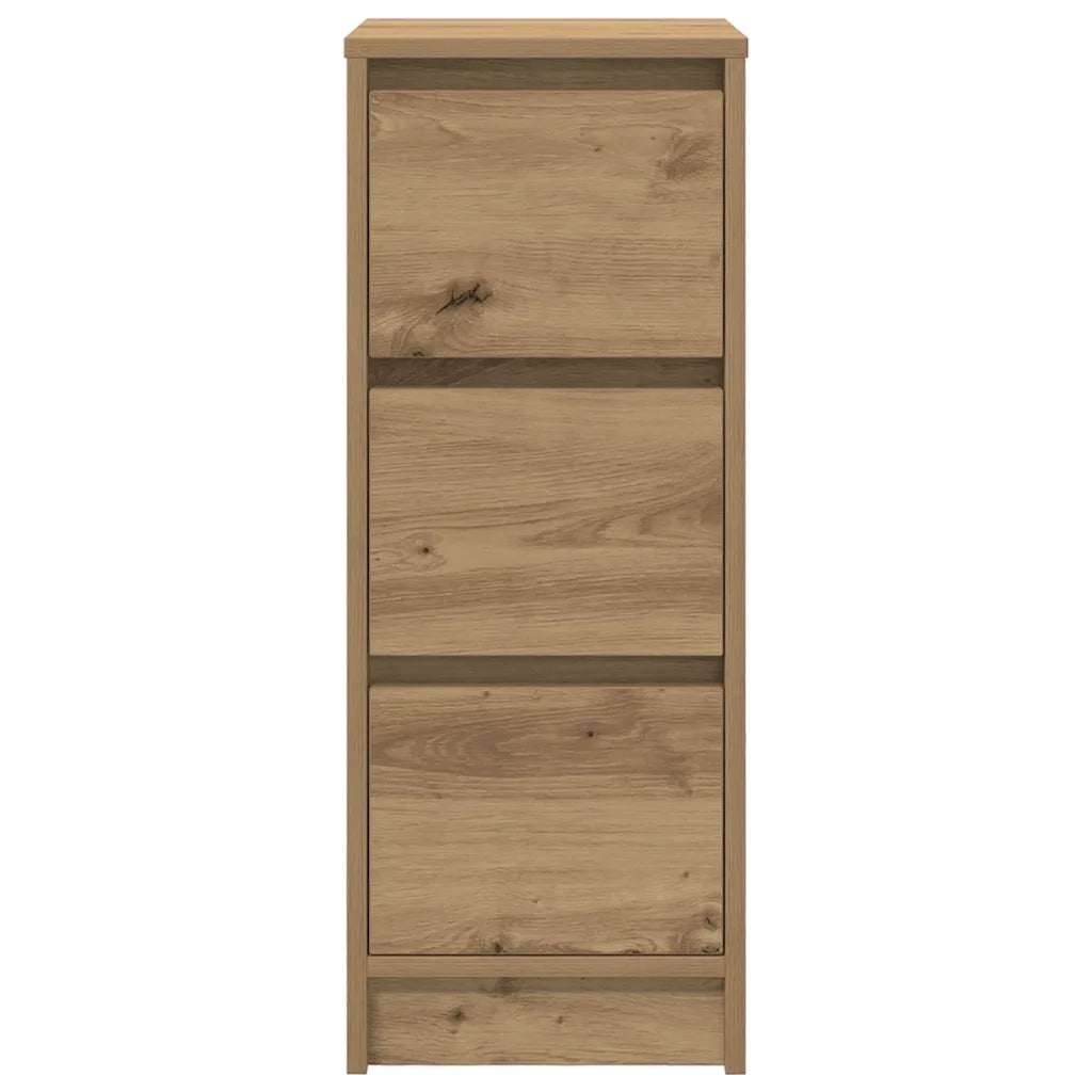 Credenza | Madia | Buffet da pranzo | Armadio da pranzo Rovere Artigianale 29,5x34x76 cm in Legno Multistrato