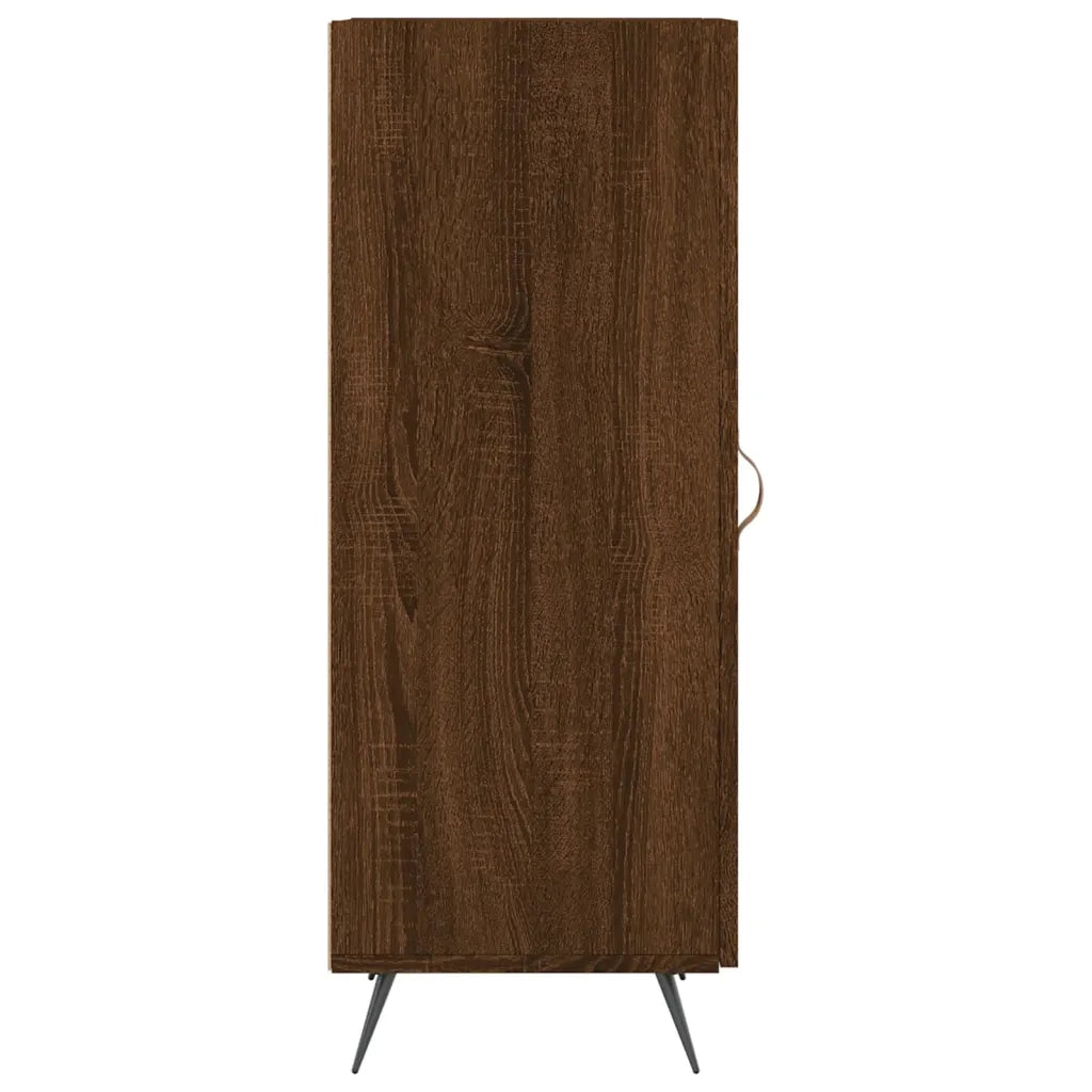 Credenza Rovere Marrone 34,5x34x90 cm in Legno Multistrato 828515