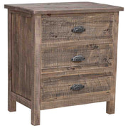 Comodino in legno marrone 62,5x40x68,5h cm
