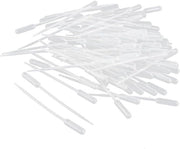 Pipette di plastica per liquidi - 100 pezzi - 0,5 ml - Lunghezza 113 mm - Pipette trasfer per uso oftalmico - Materiali per make-up e laboratorio - Oli essenziali - Acquerelli alcolici.