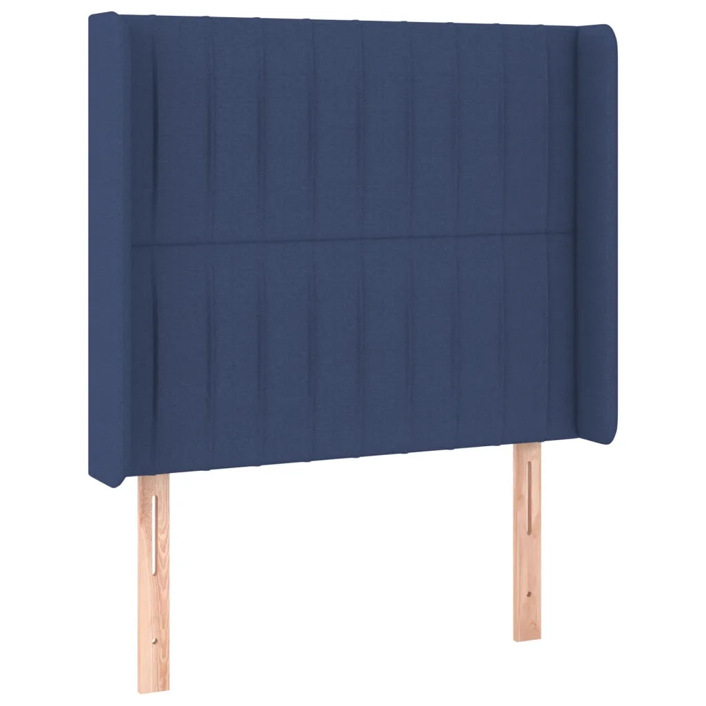 Testiera a LED-Testata con LED Blu 83x16x118/128 cm in Tessuto 148239