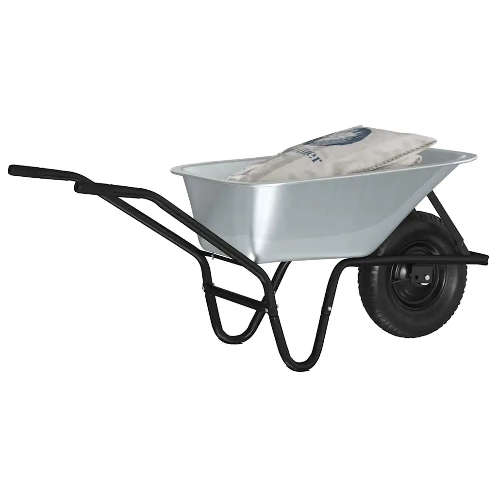 Carriole Argento e Nero 141 x 60 x 57 cm Acciaio CFW3896250