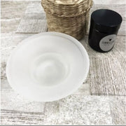 Trade Shop - Piattino Ricambio Porta Sapone In Vetro Satinato 11cm Bagno Accessori -