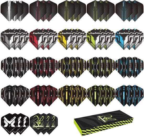 Set di Lancette per Darts 66 Pezzi - Forma Standard - Set di Lancette per Darts - 22 Stili - Adatto per Giochi di Darts - Ideale per Appassionati di Darts - Lancette per Darts