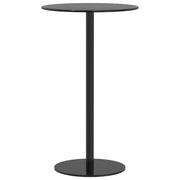 Tavolo da Giardino | Tavolino da esterno Rotondo Nero ?60x105 cm in Acciaio