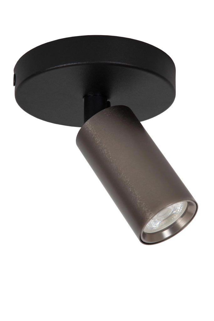 Faretto soffitto RITMO 1xMR11 marrone nero Lucide
