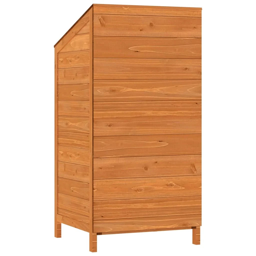 Casetta da giardino 55 x 52 x 112 cm in legno massello di abete marrone 02_0044050