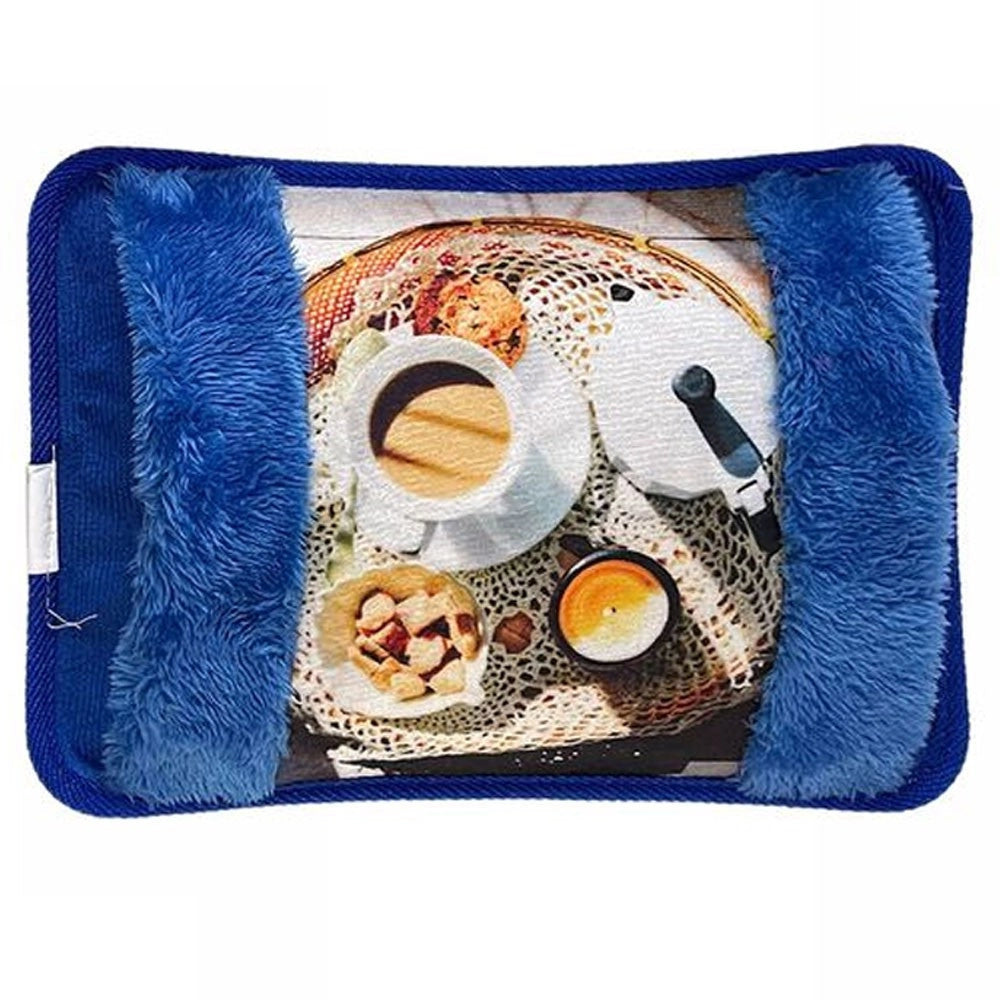 Trade Shop - Borsa Acqua Calda Elettrica Patisserie Con Tasca Scaldamani Vari Colori Fantasie -