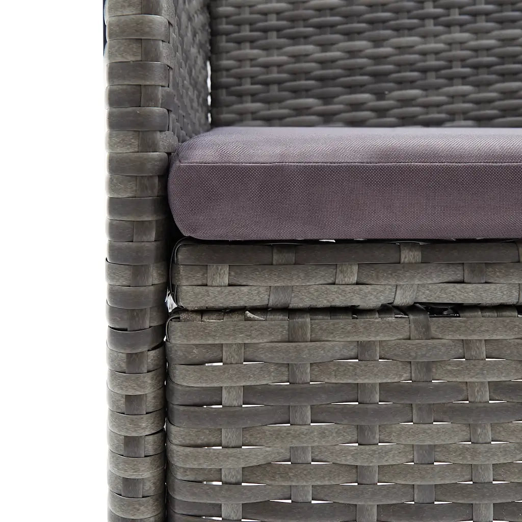 Set da Pranzo da Giardino 11 pz Grigio