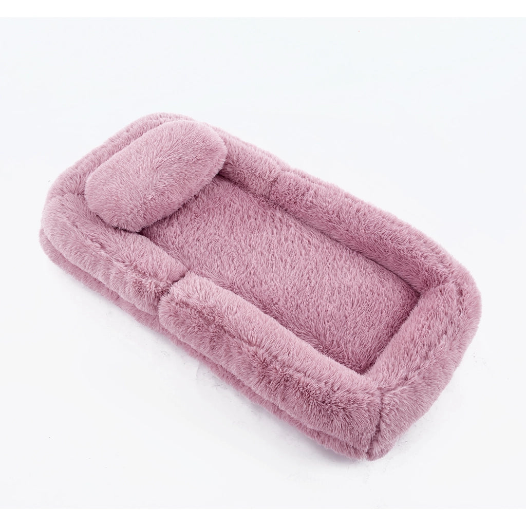 Poltrona Gaming da Terra ¨C MINIMAL ¨C Rosa, Tessuto Peluche, Regolabile 5 Livelli