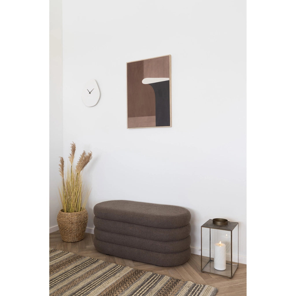 Panca Dartford, Marrone, Tessuto, 45x103x44 cm