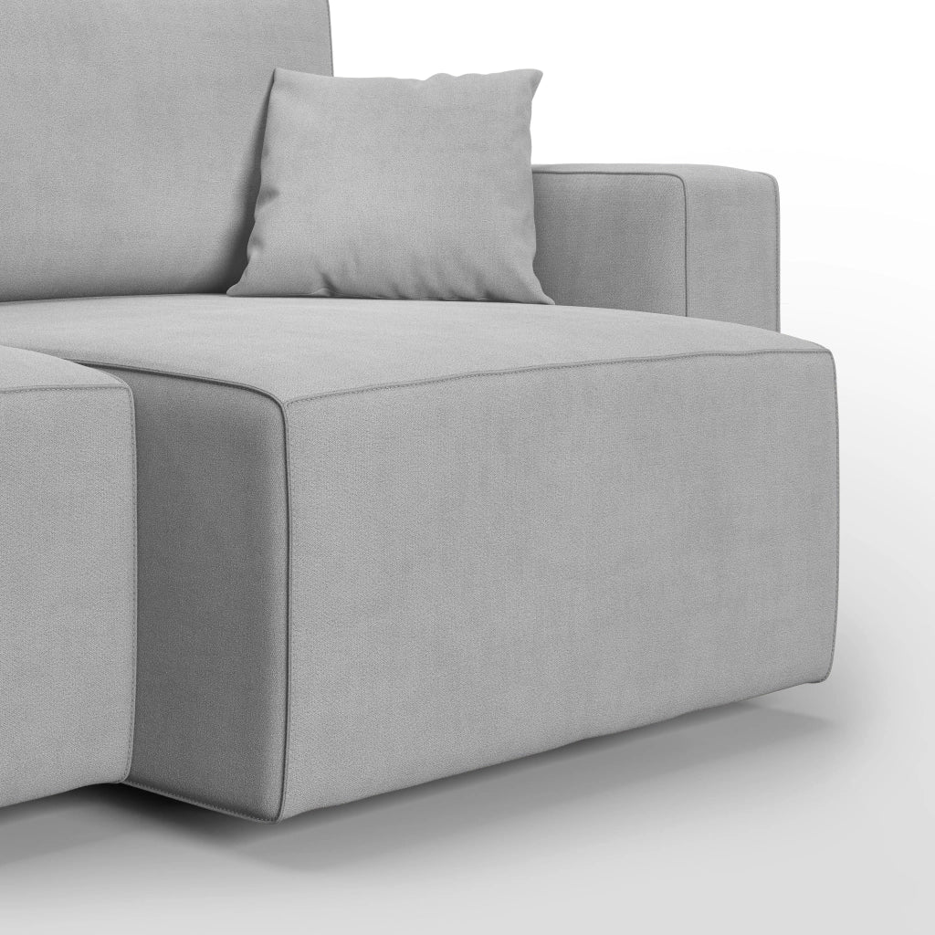 Morfeo Divano in tessuto impermeabile 215 cm grigio chiaro